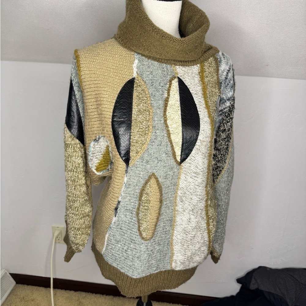Jason Maxwell vintage mixed medium wool blend sweater - Picture 2 of 10